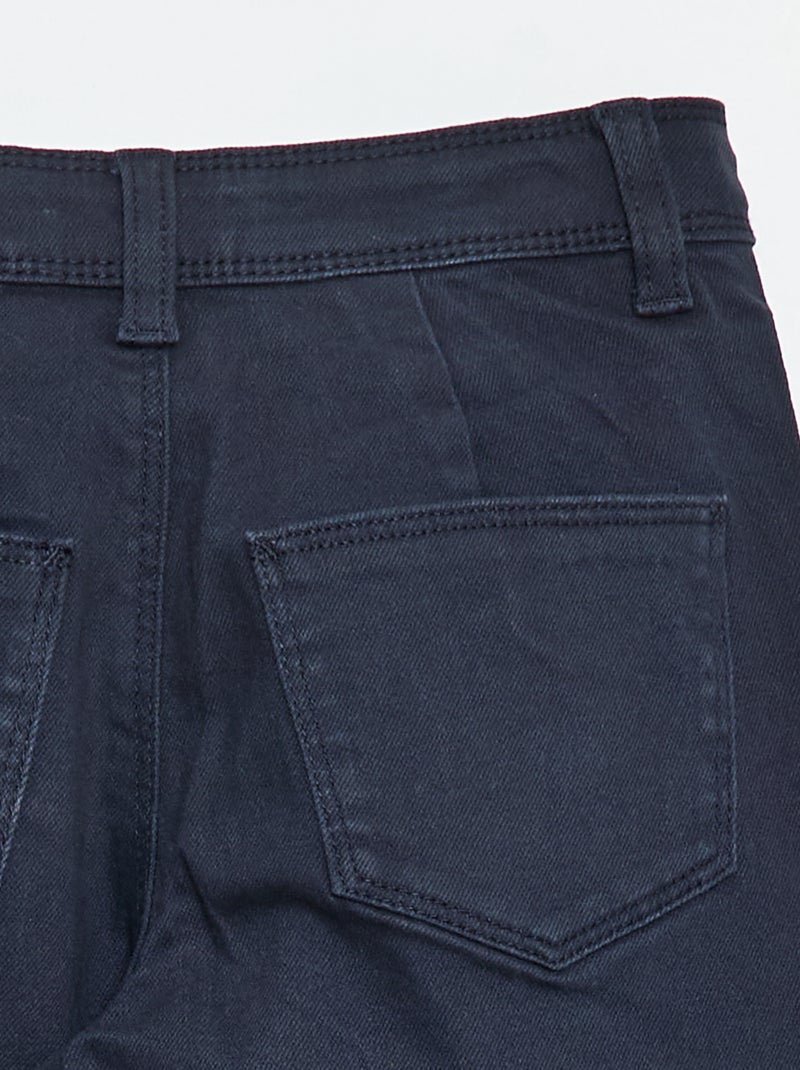 Calças wide leg sem bolsos frontais Azul - Kiabi