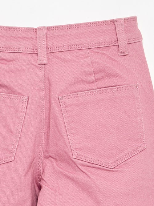 Calças wide leg sem bolsos frontais - Kiabi