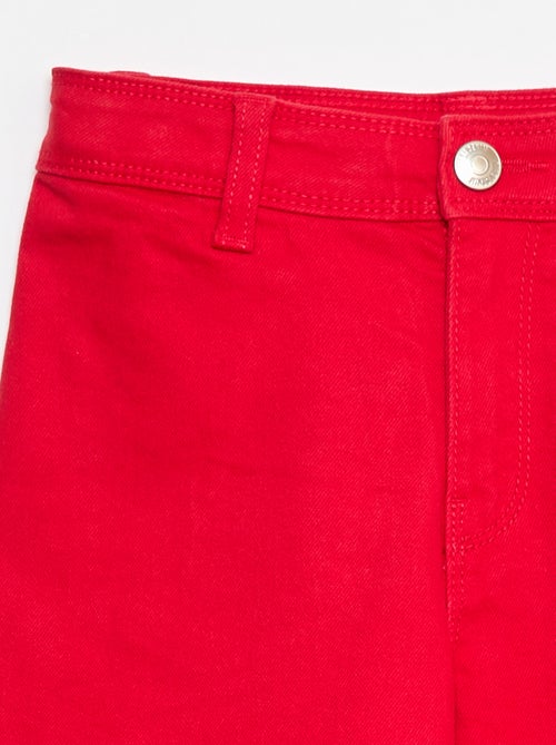 Calças wide leg sem bolsos frontais - Kiabi