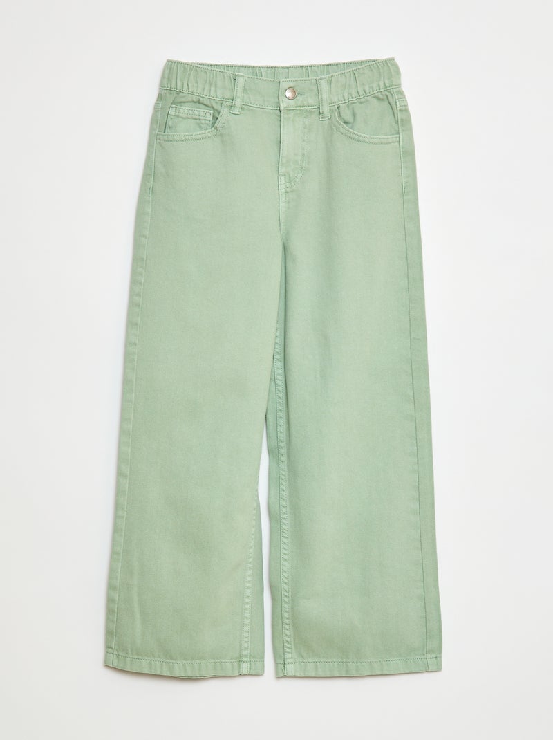 Calças wide-leg Verde - Kiabi