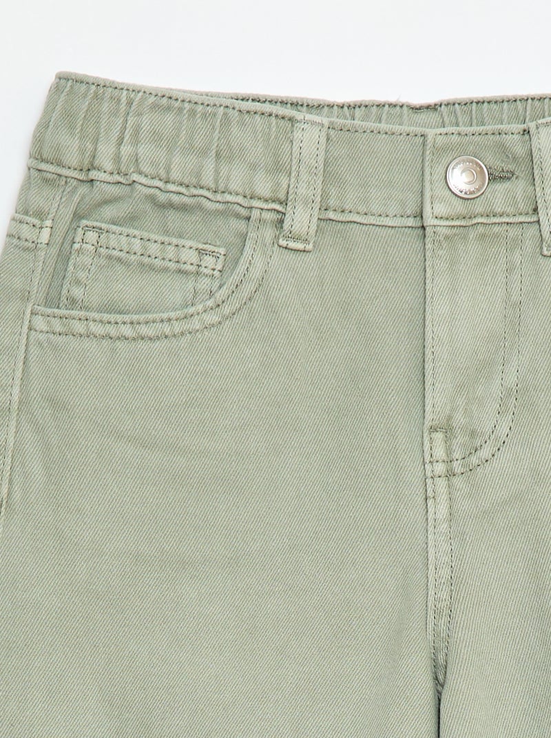 Calças wide-leg Verde - Kiabi