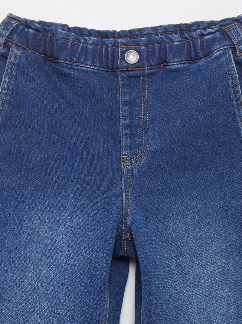 Calças wide legs - coleção fácil de vestir AZUL - Kiabi