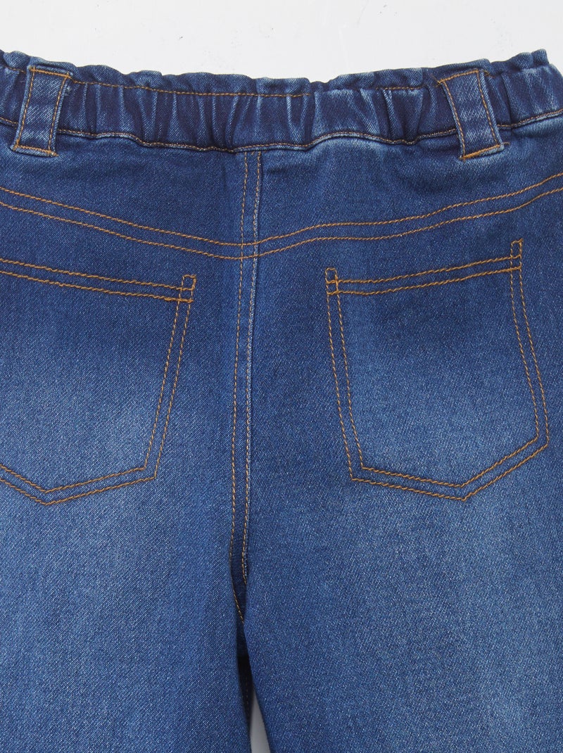 Calças wide legs - coleção fácil de vestir AZUL - Kiabi