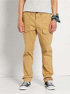 Calças workwear com bolsos - Kiabi