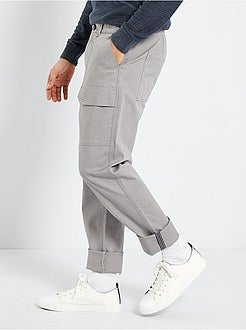 Calças workwear com bolsos - Kiabi