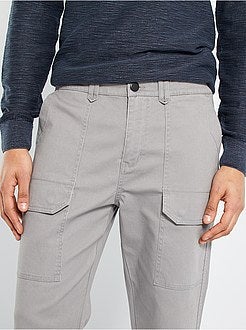 Calças workwear com bolsos - Kiabi