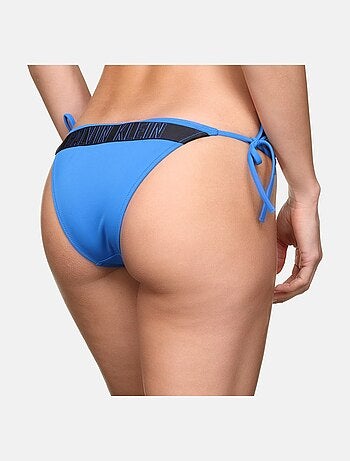 Calcinha de biquíni Tanga lisa - Calvin Klein