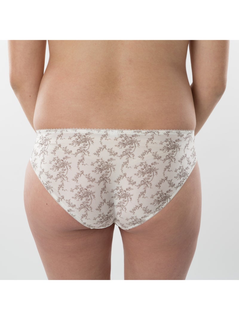Calcinha de maternidade béatrice 'bogema' Branco Malva - Kiabi