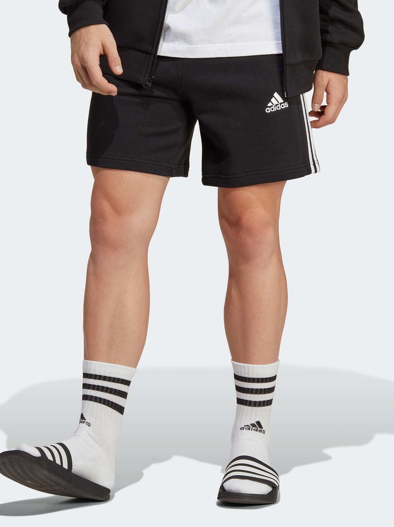 Calções 'Adidas' com faixas de lado PRETO - Kiabi