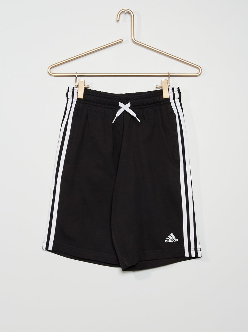 Calções 'Adidas' em moletão PRETO - Kiabi