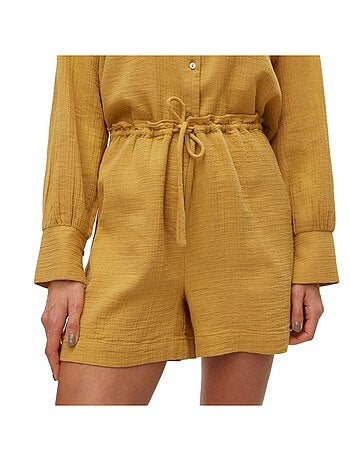 Calções Amarelos Vero Moda Rikke para Mulher