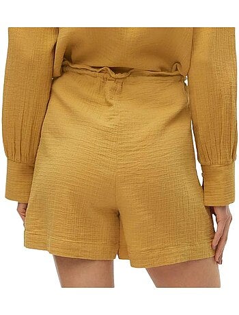 Calções Amarelos Vero Moda Rikke para Mulher