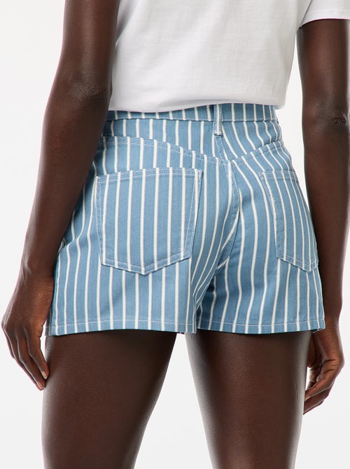 Calções às riscas - Kiabi