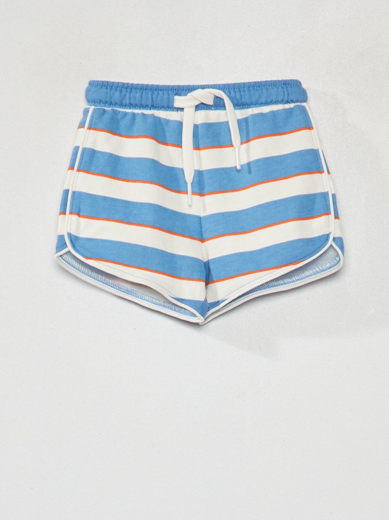 Calções às riscas BRANCO - Kiabi