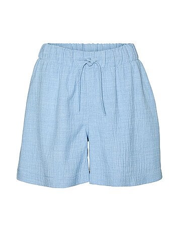 Calções azuis vero moda elony para mulher