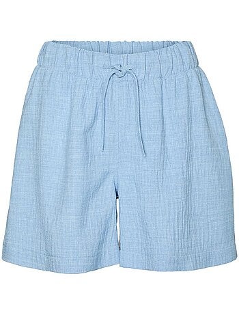 Calções azuis vero moda elony para mulher