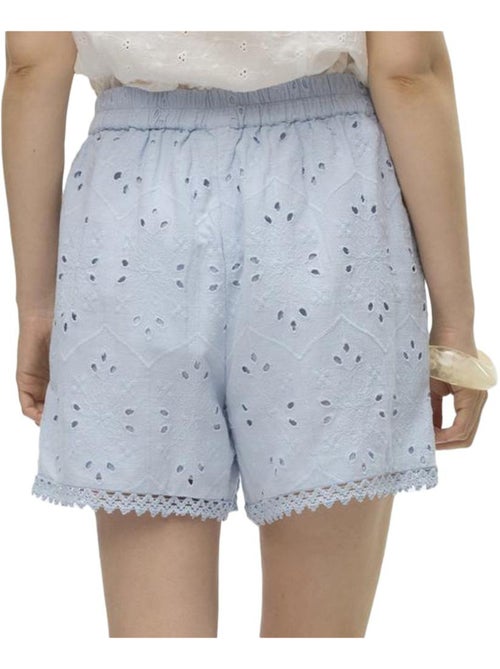 Calções Azuis Vero Moda Irina para Mulher - Kiabi