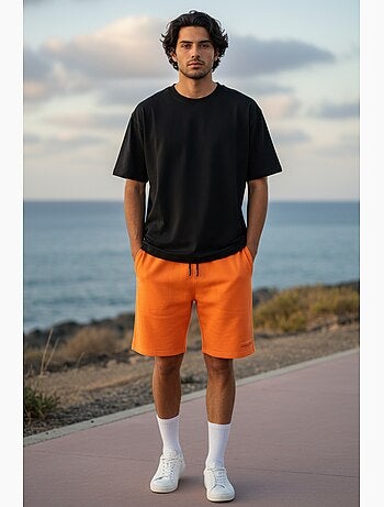 Calções bermuda - laranja - longboard