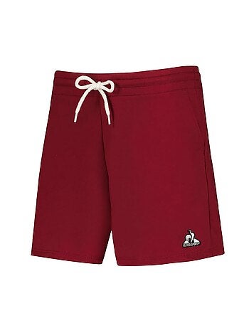 Calções Bordô Le Coq Sportif Heritage para Mulher
