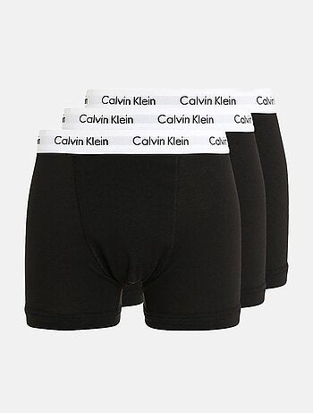 Pack 3 Boxers Calvin Klein Jeans Trunk para Homem Preto/Branco