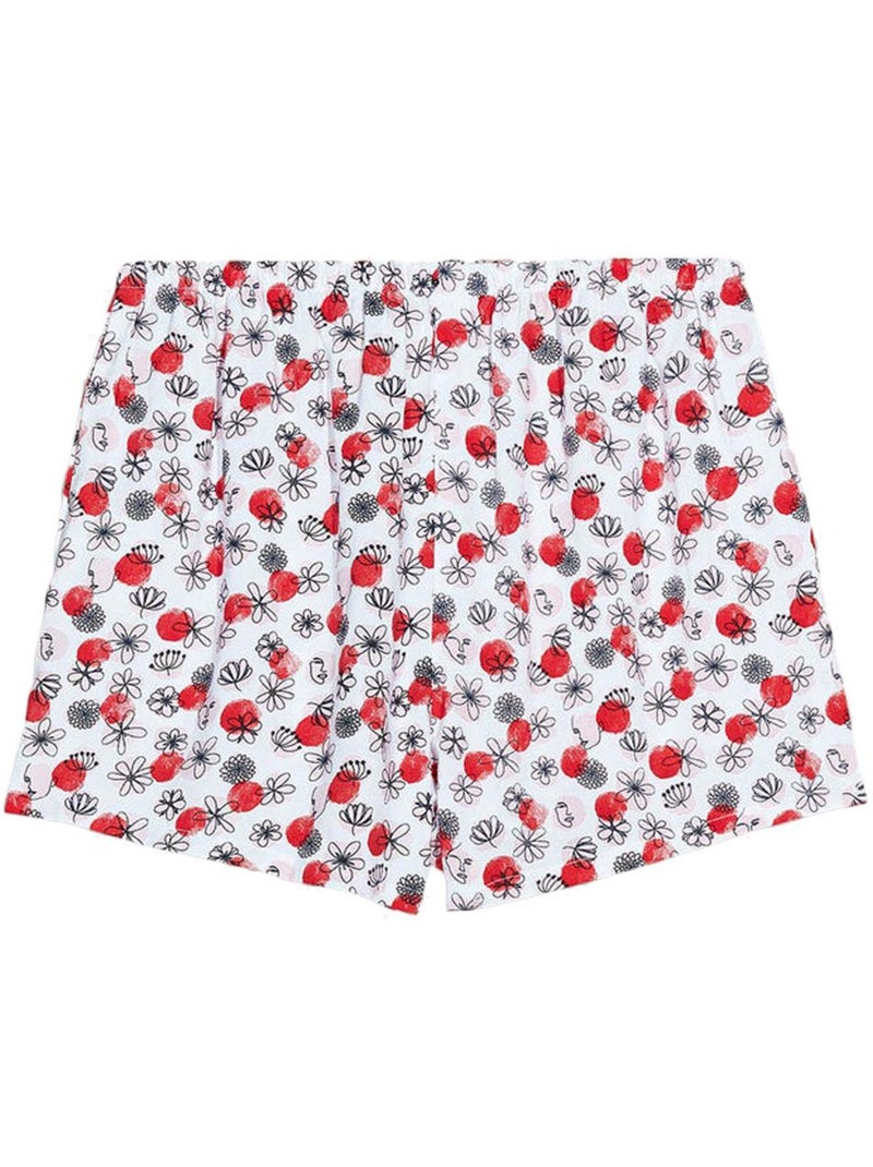 Calções brancos de flores para menina teddy smith soya Branco - Kiabi
