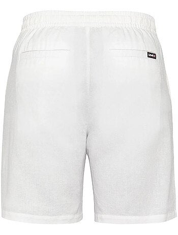 Calções Brancos de Linho para Homem Schott SHINE