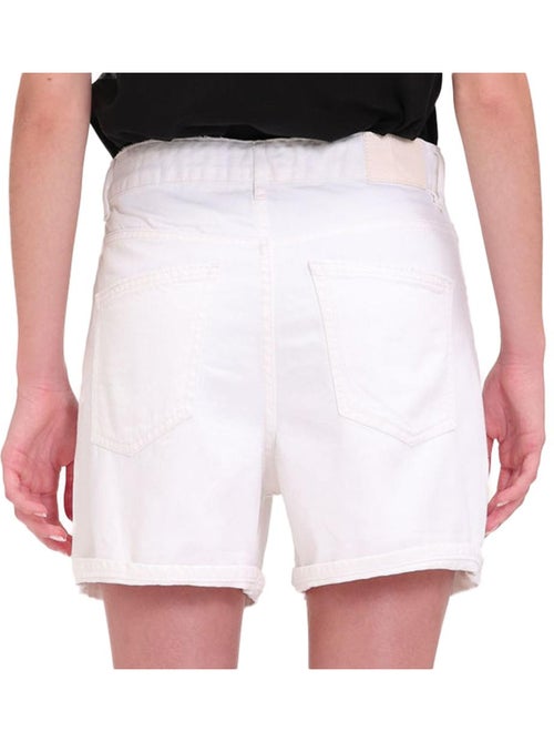 Calções Brancos de Mulher Teddy Smith Roller - Kiabi Calções Brancos de Mulher Teddy Smith Roller - Kiabi