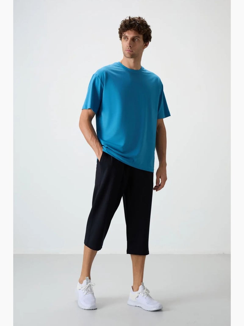 Calções capri em jersey de homem tommy Cinza-preto - Kiabi