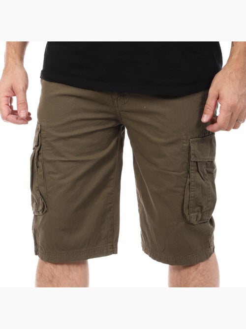 Calções Cargo Kaki para Homem Schott - Kiabi Calções Cargo Kaki para Homem Schott - Kiabi
