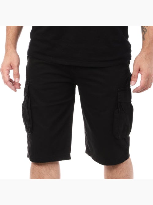 Calções Cargo Schott Pretos para Homem - Kiabi Calções Cargo Schott Pretos para Homem - Kiabi