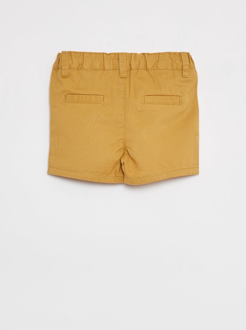 Calções chino AMARELO - Kiabi