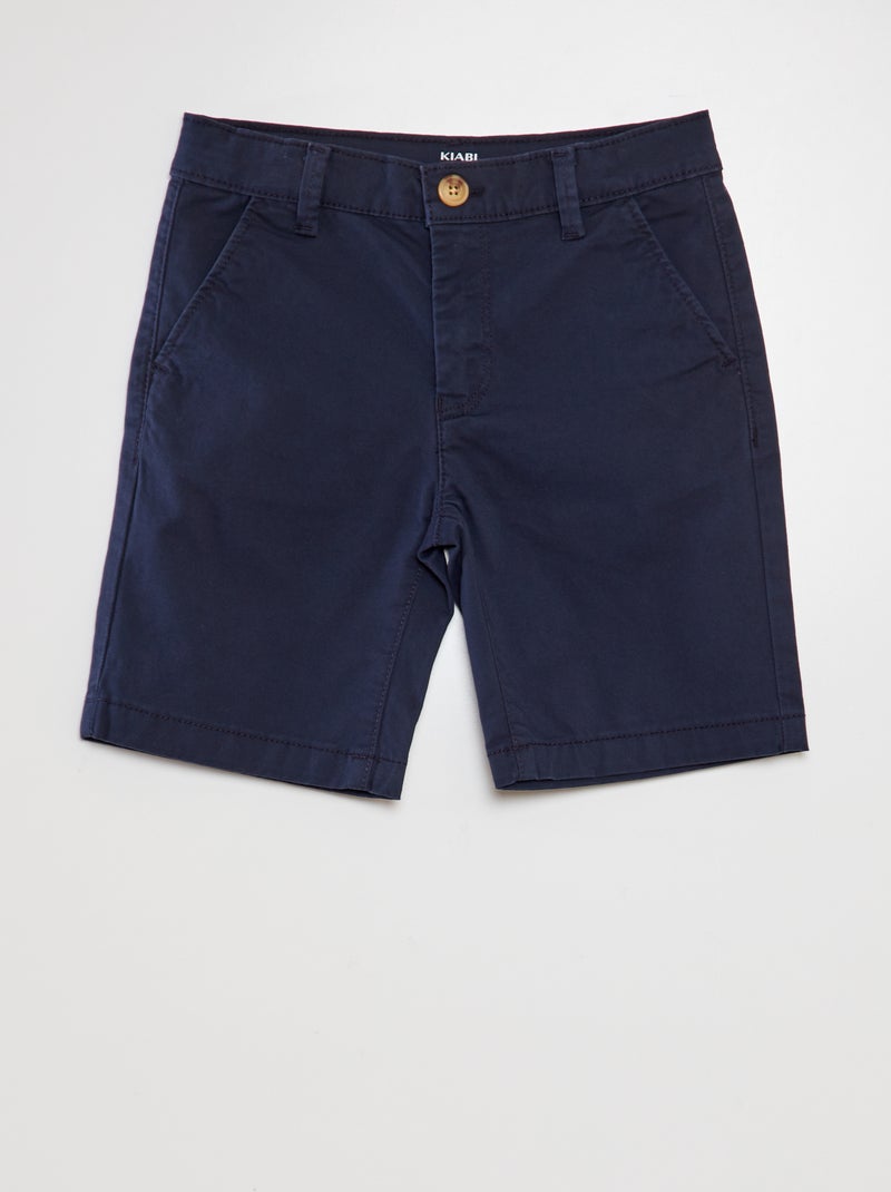 Calções chino AZUL - Kiabi