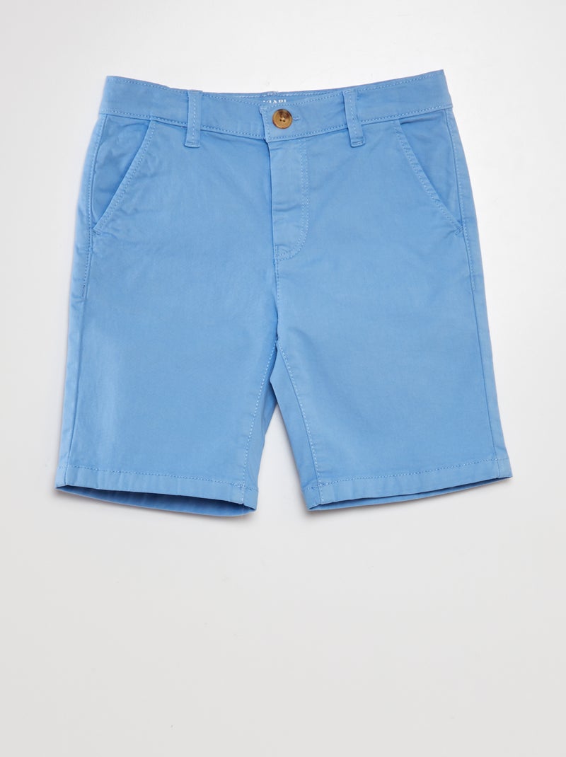 Calções chino AZUL - Kiabi