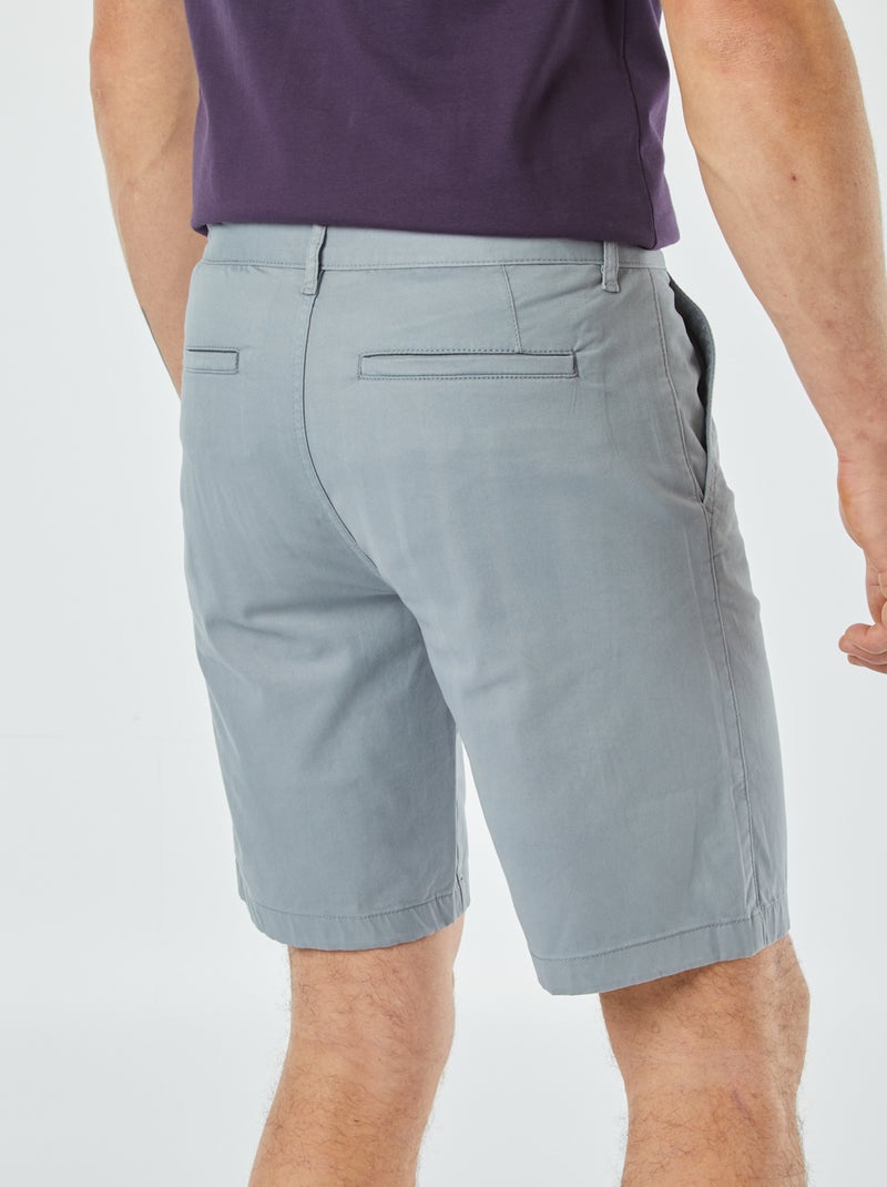 Calções chino AZUL - Kiabi