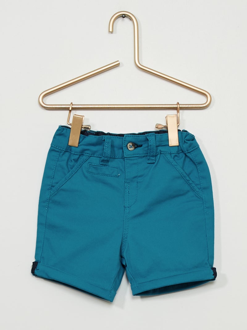 Calções chino AZUL - Kiabi