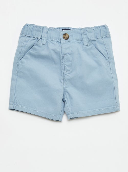 Calções chino com cintura ajustável - Kiabi