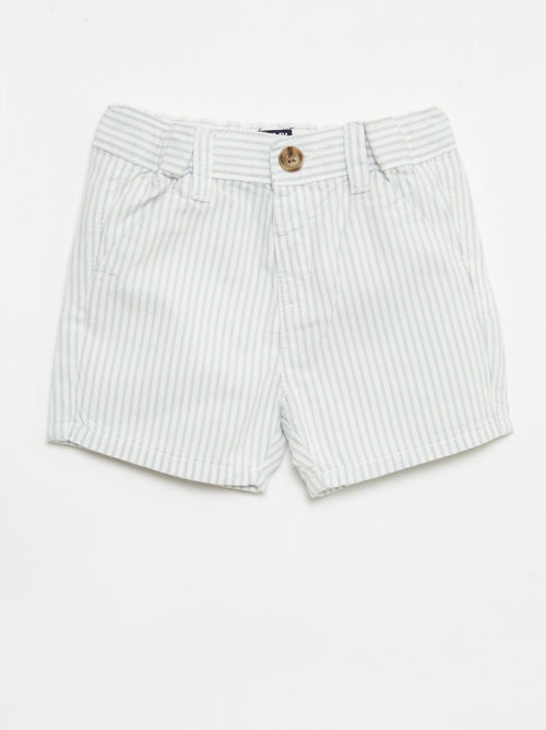 Calções chino com cintura ajustável - Kiabi