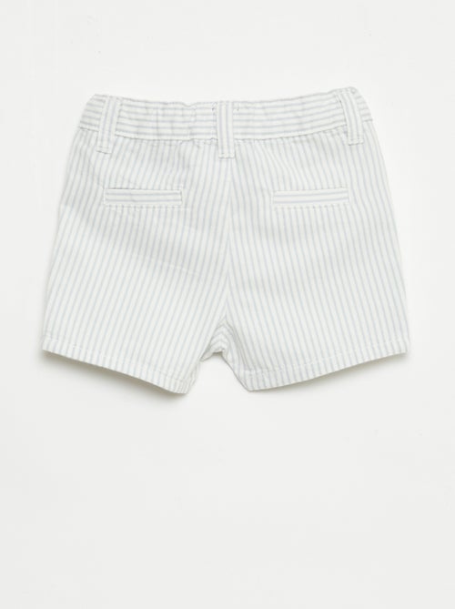 Calções chino com cintura ajustável - Kiabi