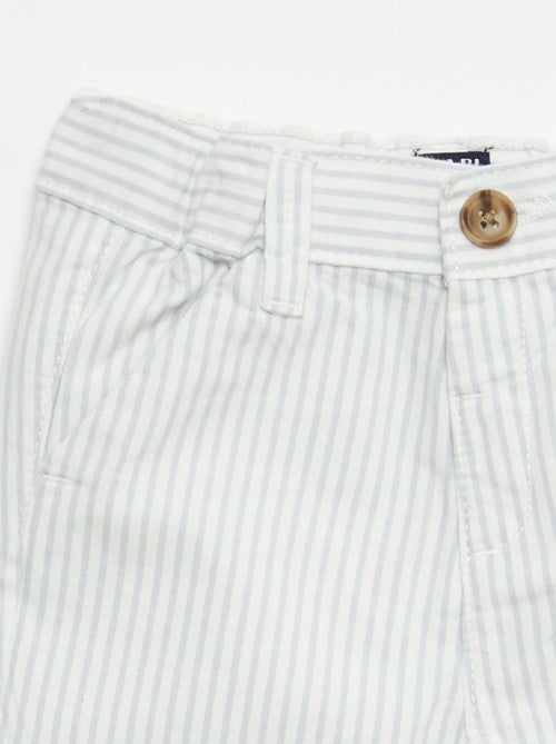 Calções chino com cintura ajustável - Kiabi