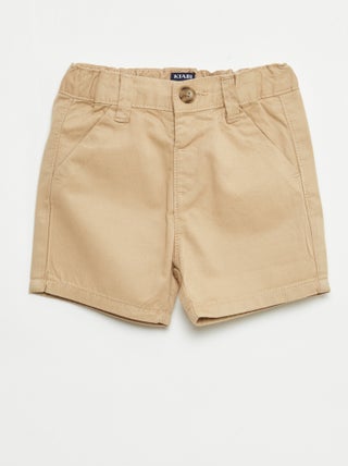 Calções chino com cintura ajustável
