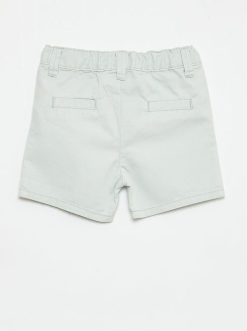 Calções chino com cintura ajustável - Kiabi