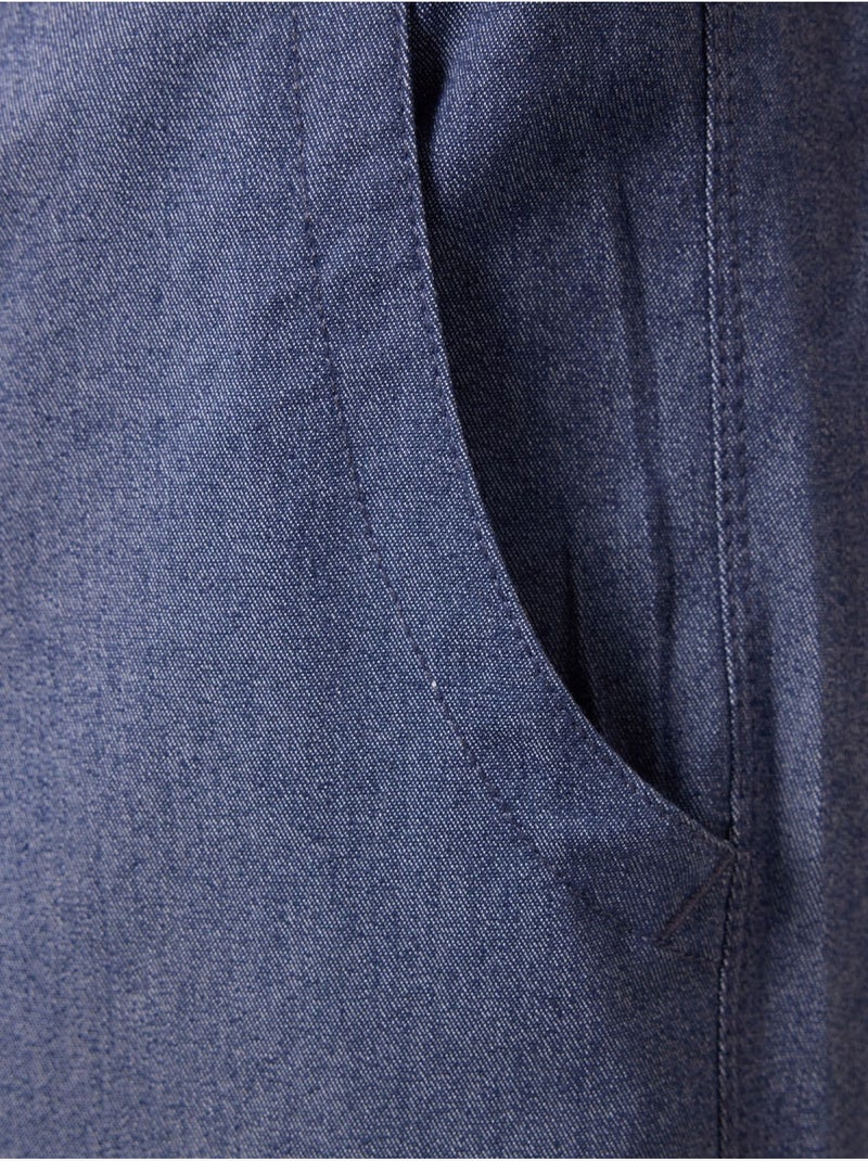 Calções chino de homem de corte regular tommy Azul-safira - Kiabi