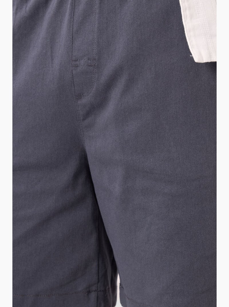 Calções chino de homem de corte regular tommy Cinza-preto - Kiabi