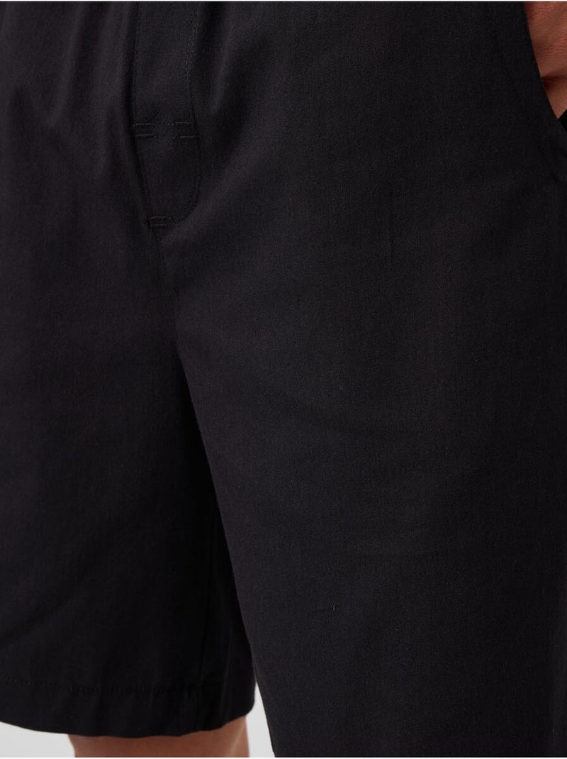 Calções chino de homem de corte regular tommy Preto - Kiabi