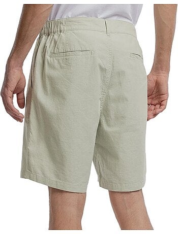 Calções Chino de Linho Verde-Claro para Homem Teddy Smith