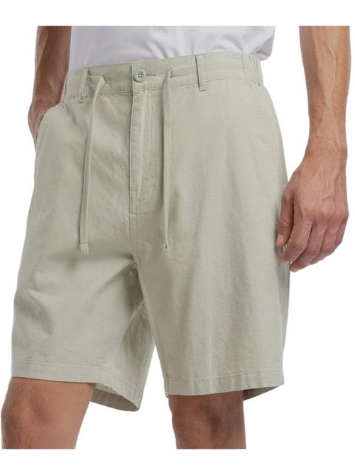Calções Chino de Linho Verde-Claro para Homem Teddy Smith - Kiabi Calções Chino de Linho Verde-Claro para Homem Teddy Smith - Kiabi
