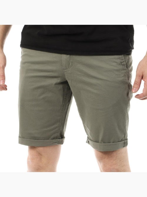 Calções Chino Kaki para Homem Teddy Smith 10415076D - Kiabi Calções Chino Kaki para Homem Teddy Smith 10415076D - Kiabi