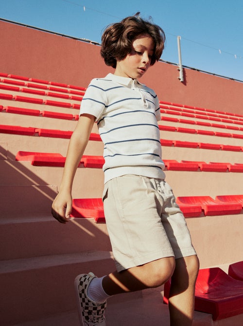 Calções chino lisos - Kiabi