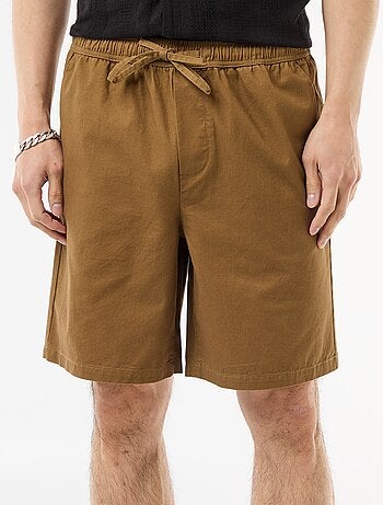 Calções chino lisos