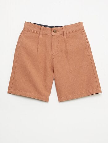 Calções chino lisos